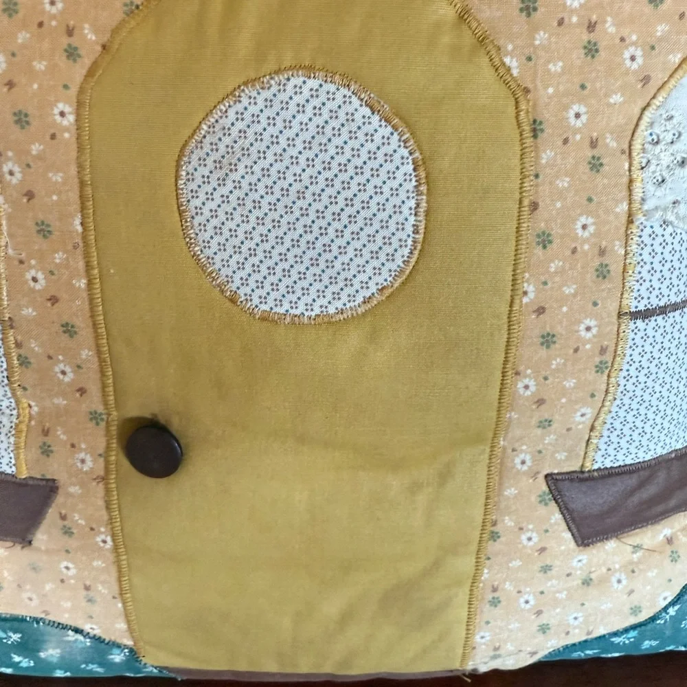 Patch Victorian House Pillow 12x16”‎ Appliqué Quilt Pattern decor